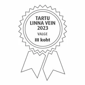 Valgele veinile Savian Pinot Grigio DOC Venezia antud auhind - TARTU linna vein 2023.