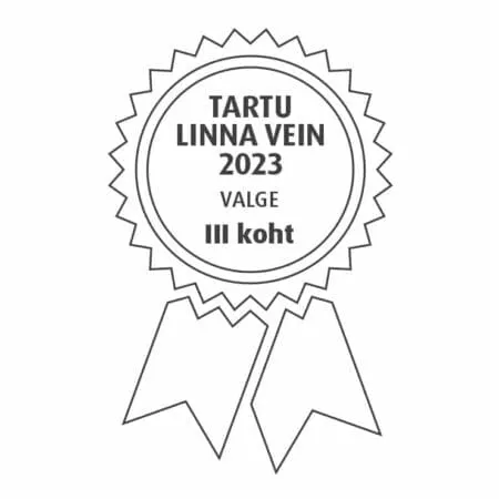 Valgele veinile Savian Pinot Grigio DOC Venezia antud auhind - TARTU linna vein 2023.