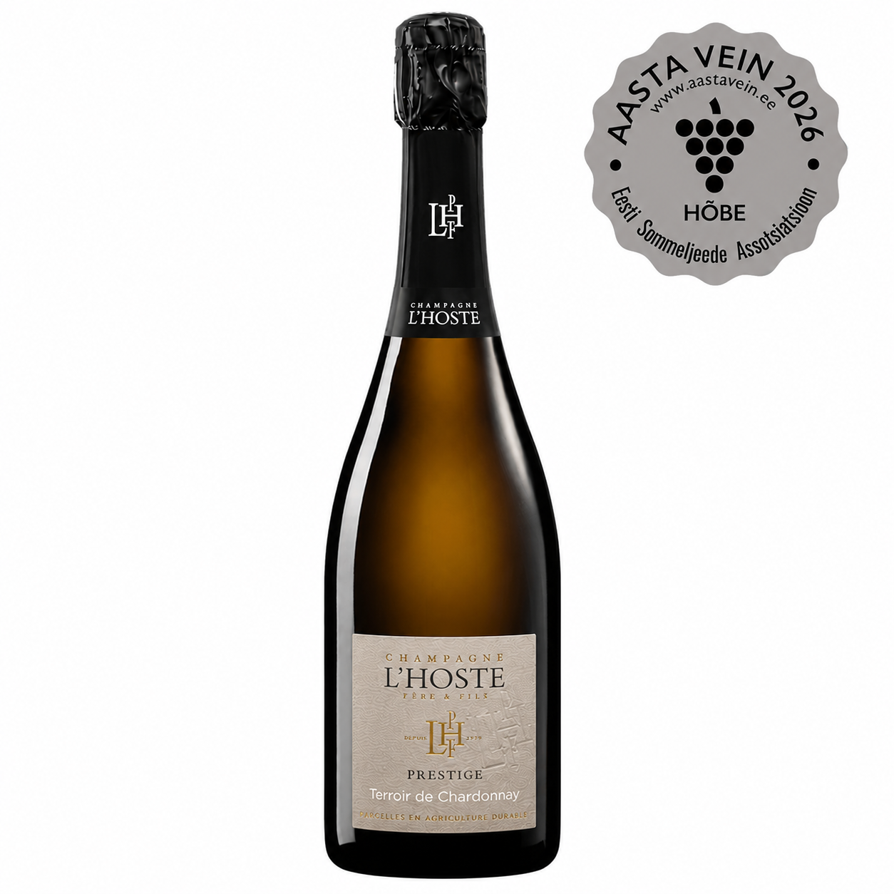 L`Hoste Prestige hõbe L`Hoste Champagne Prestige Terroir de Chardonnay Brut - Pilt 1